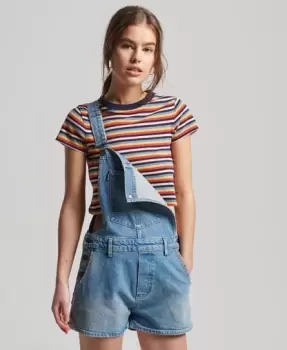 Image of Superdry Vintage Dungaree Shorts