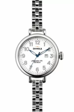 Image of Unisex Shinola Birdy 34mm Silver Bracelet Watch S0110000206