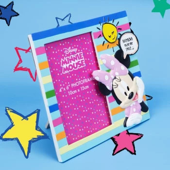 Image of 4" x 6" - Disney Minnie Mouse 3D Resin Photo Frame