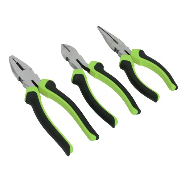 Image of Genuine SEALEY S0645 Comfort Grip Pliers Set 3pc