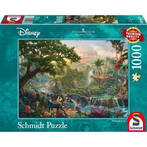 Image of Thomas Kinkade Disney The Jungle Book 1000 Piece Jigsaw Puzzle
