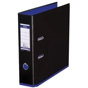 Image of Elba MyColour A4 Lever Arch File Polypropylene 80mm Black/Purple Single