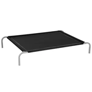 Image of Pawhut Cooling Pet Bed Elevated Dog Bed With Non-slip Pads For Large Sized Dogs - Black