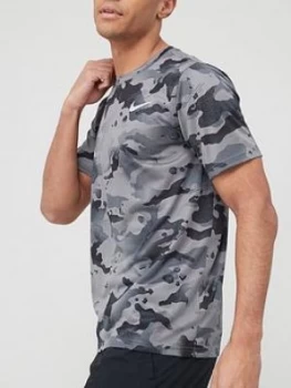 Image of Nike Training Dry Camo T-Shirt - Grey