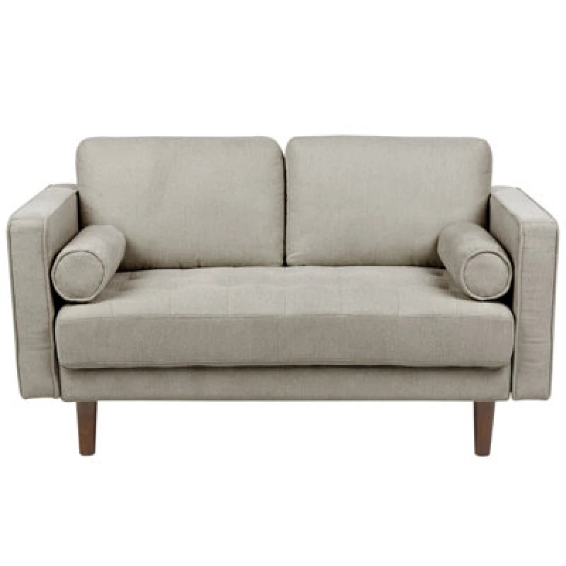 Image of Beliani Sofa 2 Seater Nurmo Fabric Taupe