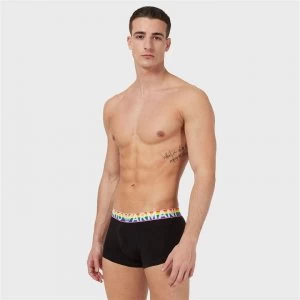 Image of Emporio Armani Rainbow Trunks Black Size L Men