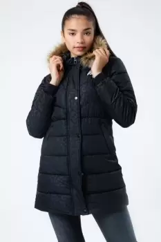 Image of HYPE SHINE LEOPARD KIDS PARKER JACKET