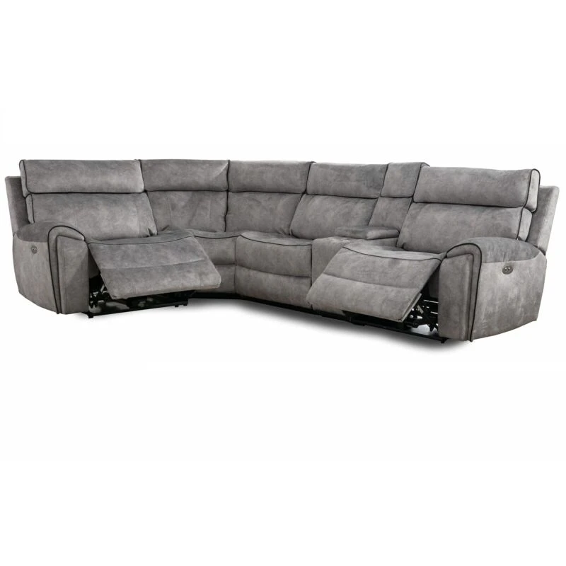 Image of Furniture One 9 Seater Rattan Corner Sofa Conversation Furniture Set with Cushions - Mix Brown, Brown 15038C-B