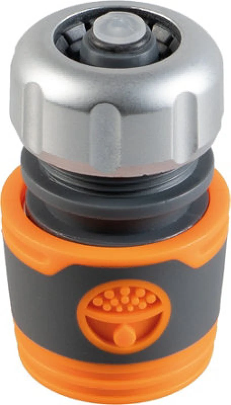 Image of Netagon Garden Outdoor 1/2 Inch Hose Connector With Water Stop Feature