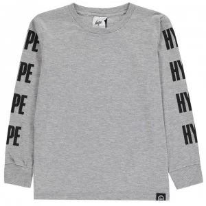 Image of Hype Block Long Sleeve Top - Grey