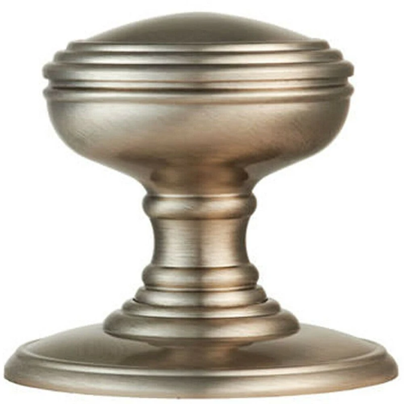 Image of Loops PAIR Textured Mortice Door Knob 70mm Diameter Satin Nickel Door Handle Metallics unisex