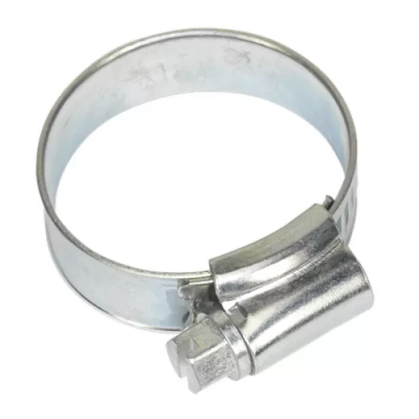 Image of Genuine SEALEY SHC1 Hose Clip Zinc Plated Ø22-32mm Pack of 20