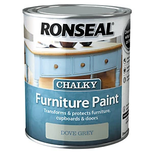 Image of Ronseal Chalky Paint 750ML - Dove Grey