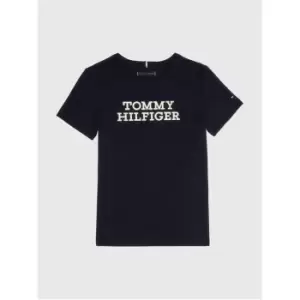 Image of Tommy Hilfiger Logo Tee S/S - Blue