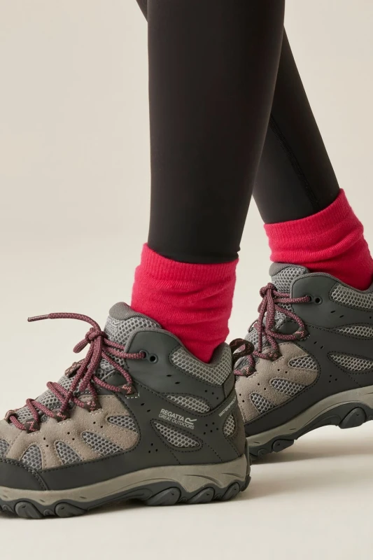 Image of Regatta Womens Edgepoint Waterproof Breathable Mid Walking Boots in Grey Size: 3 Grey Female 3