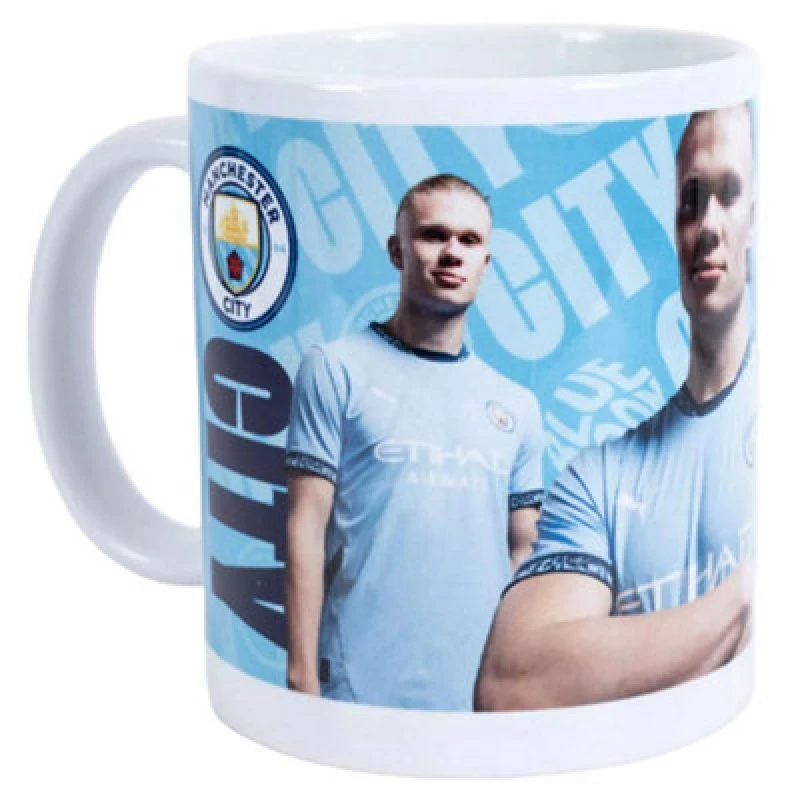 Image of Manchester City FC Haaland Mug Mid Blue unisex
