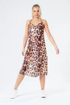 Image of HYPE LEOPARD WOmens SLIP DRESS