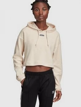 Image of Adidas Originals R.Y.V Cropped Hoodie - Beige