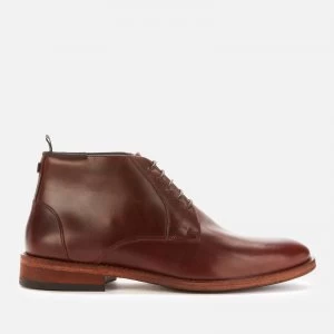 Image of Barbour Mens Benwell Chukka Boots - Mahogany - UK 9