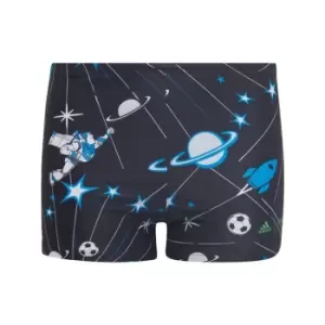 Image of adidas x Buzz Lightyear Swim Trunks Kids - Black / Blue Rush