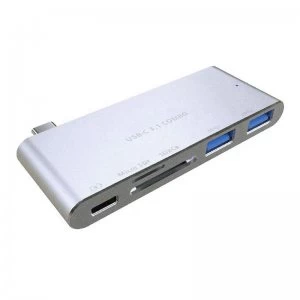 Image of Forida USB-C 5 in 1 Charge Passthrough MacBook Combo Hub