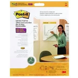 Image of Post-it Super Sticky TableTop Meeting Chart Refill Pad Pack of 2 566