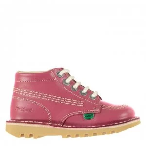 Image of Kickers Kickers Infants Hi Boots - Pink Leather