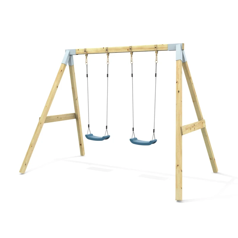Image of OutdoorToys Premium Double Swing - Navy Blue Blue Unisex