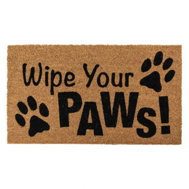 Image of Jvl Eco-Friendly Latex Backed Coir Entrance Doormat, 40X70Cm - Wipe Your Paws