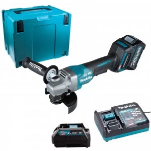 Image of Makita GA013G 40v Max XGT Cordless 125mm Angle Grinder 1 x 2.5ah Li-ion Charger Case
