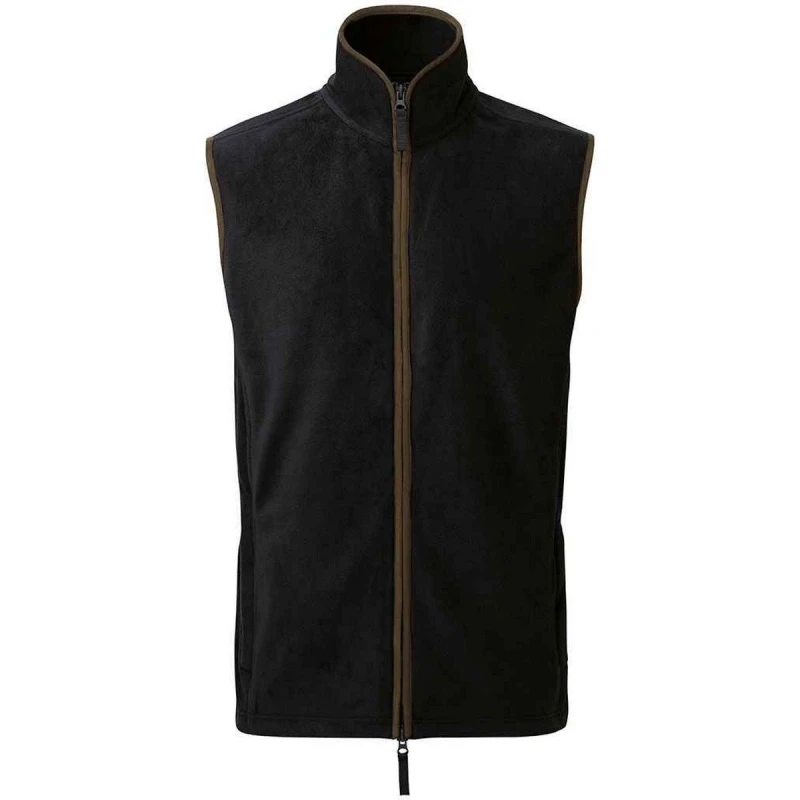 Image of Premier Artisan Fleece Oversized Gilet Black male