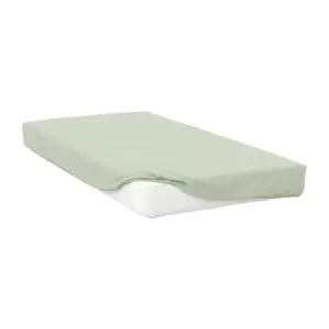 Image of Belledorm Percale Extra Deep Fitted Sheet (Single) (Apple Green)