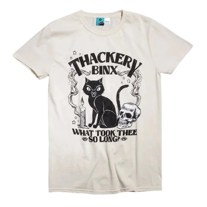 Image of Disney Mens Thackery Binx T-Shirt in Beige Size: Medium Beige Male M