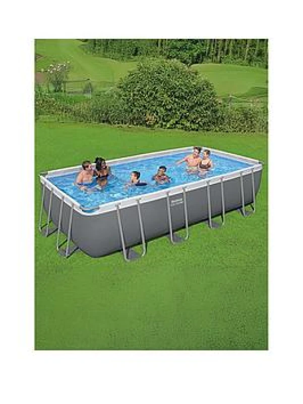 Image of Bestway Steel Pro MAX? 18' x 9' x 48" Pool Set, Grey BW56465GB-25