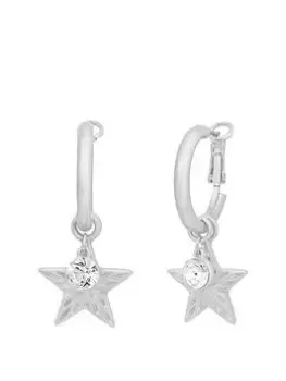 Image of Bibi Bijoux Silver 'Starburst' Interchangeable Hoop Earrings, Silver, Women
