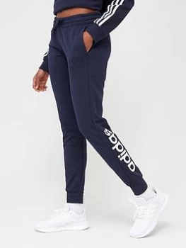 Image of adidas Essentials Linear Pant - Navy, Size S, Women