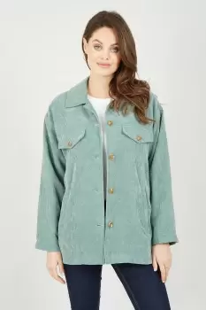 Image of Blue Cord Shacket