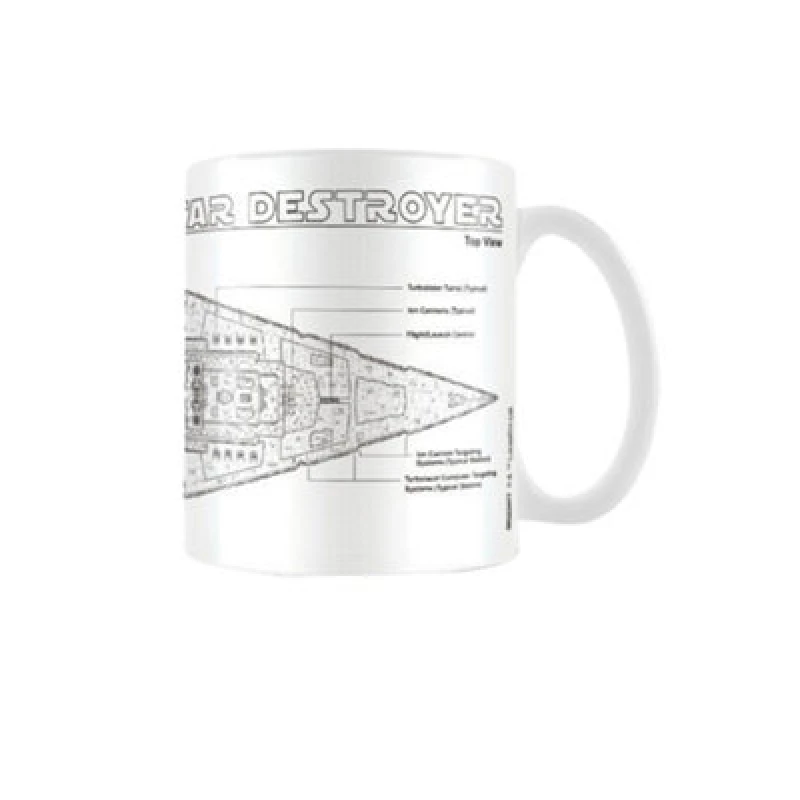 Image of Star Wars Star Destroyer Sketch Mug White unisex