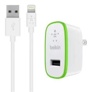 Image of Belkin F8J040UKWHT Ultra-Fast USB Mains Charger for iPad Air iPad Mini iPhone Tablets and Smartphones