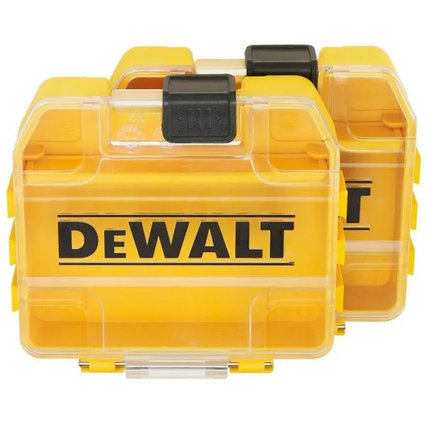 Image of DEWALT - DT70800 Small Tough Case Storage Box Drill Bits Pozi PZ2 PH2 - Twin Pack