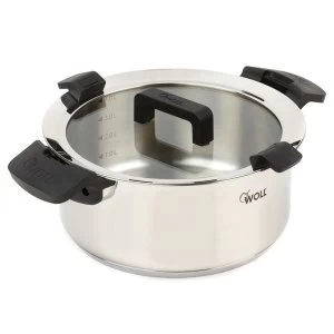 Image of Woll 24cm Casserole with Glass Lid - 5 Litres