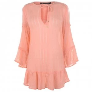 Image of Vix Swimwear Vix Womens Ruffle Swim Top - Peach