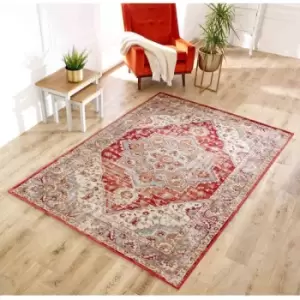 Image of Oriental Weavers Valeria 1803R Rug - 120x170cm, Floral - Red