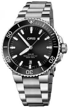 Image of ORIS Aquis Date 43.5mm Mens Metal Strap 01 733 Watch