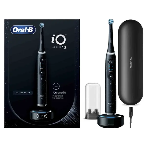 Image of Oral B iO Series 10 Cosmic Black Electric Toothbrush