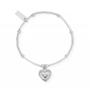 Image of ChloBo SBCM004 Women's Cute Mini Star Heart Bracelet