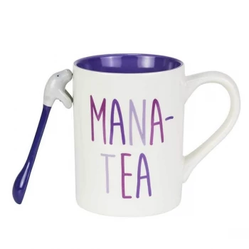 Image of Mana-Tea Mug with Sculpted Spoon Set