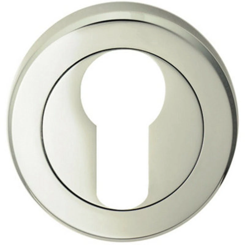 Image of Loops 51mm Euro Profile Escutcheon Chamfered Edge Concealed Fix Polished Nickel Metallics unisex