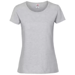 Image of Fruit Of The Loom Womens/Ladies Ringspun Premium T-Shirt (M) (Ash Grey)