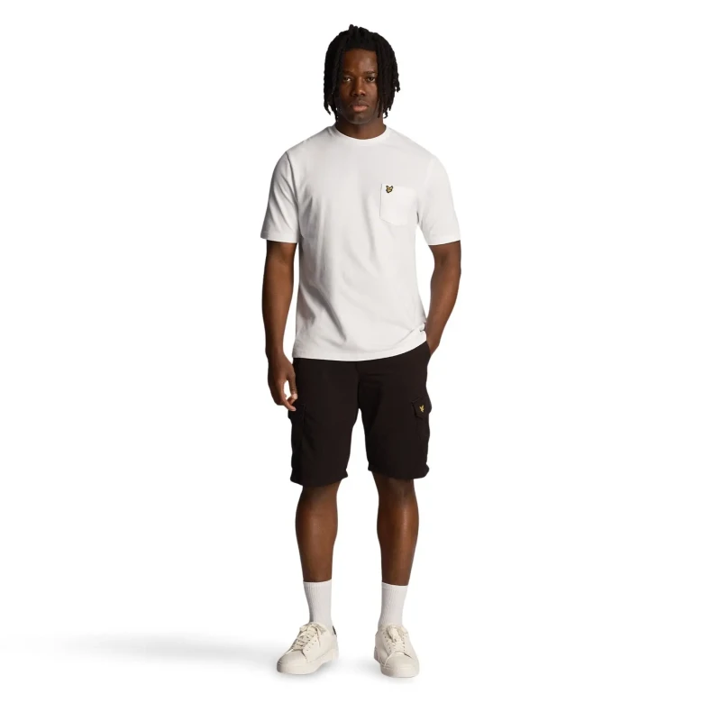 Image of Lyle and Scott Wembley Cargo Shorts Jet Black Z865 male 36W